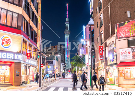 《東京》天空樹夜景、錦系町街景 《東京》天空樹夜景、錦系町街景 83517410