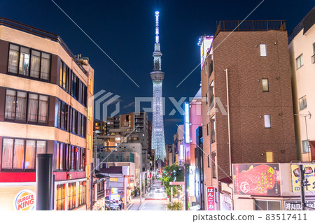 《東京》天空樹夜景、錦系町街景 《東京》天空樹夜景、錦系町街景 83517411