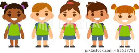 Cartoon school children 83517791