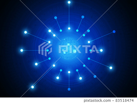 Circuit technology background with hi-tech digital Circuit technology background with hi-tech digital 83518474
