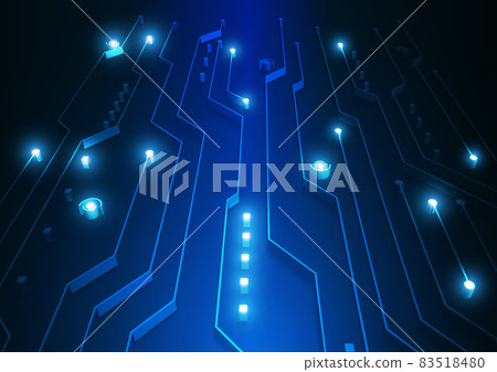 Circuit technology background with hi-tech digital Circuit technology background with hi-tech digital 83518480