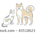 dog and cat 83518623