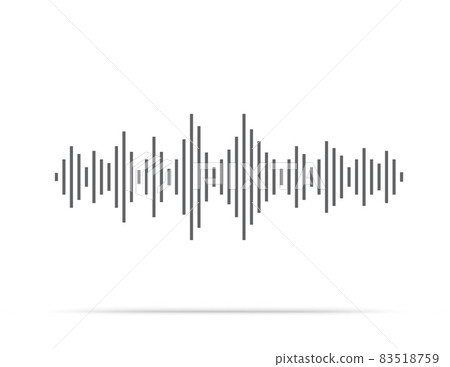 Sound wave abstract illustration. Vector banner template Sound wave abstract illustration. Vector banner template 83518759