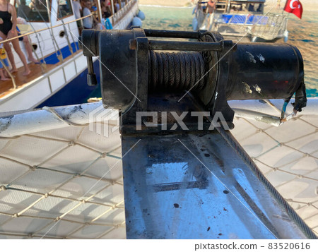 Anchor winch on a forward of the vessel 83520616