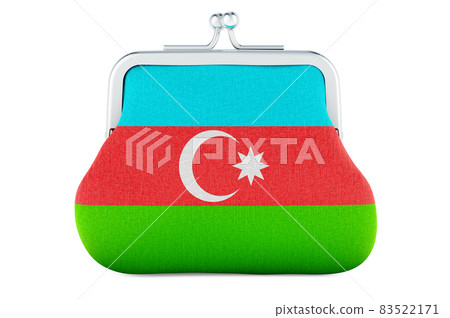Coin purse with Azerbaijani flag. Budget, investment or financial, banking concept in Azerbaijan. 3D rendering Coin purse with Azerbaijani flag. Budget, investment or financial, banking concept in Azerbaijan. 3D rendering 83522171