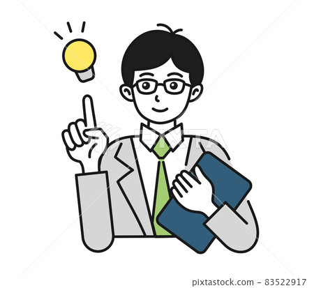 Illustration Of A Man Making A Proposal - Stock Illustration 