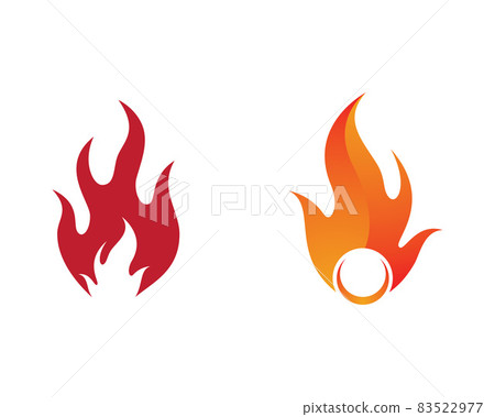 Fire symbol vector icon illustration 83522977