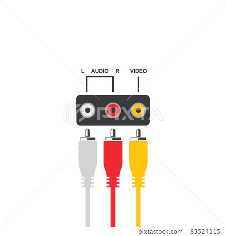 RCA cable icon vector illustration design RCA cable icon vector illustration design 83524115