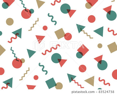 Retro pop Christmas color geometric pattern Retro pop Christmas color geometric pattern 83524738