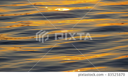 Reflection of the setting sun in a wave of water. Natural background texture Reflection of the setting sun in a wave of water. Natural background texture 83525870