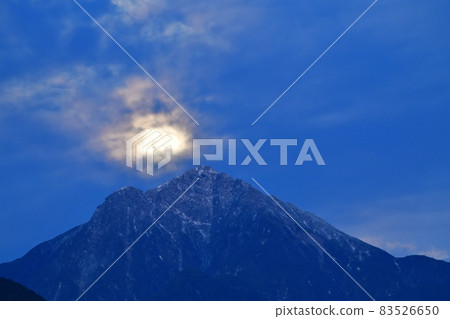 北斗市明野町黎明前，凱科馬上空的鬼月 83526650