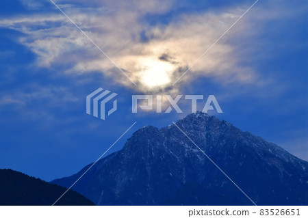 北斗市明野町黎明前，凱科馬上空的鬼月 83526651