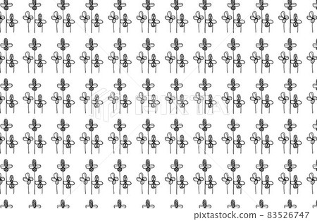 Monochrome tone color clover pattern design Monochrome tone color clover pattern design 83526747