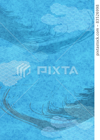 日本圖案畫筆字符模糊背景 83526998