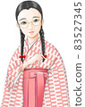 戴眼鏡的少女矢崎辮子富士額頭 83527345