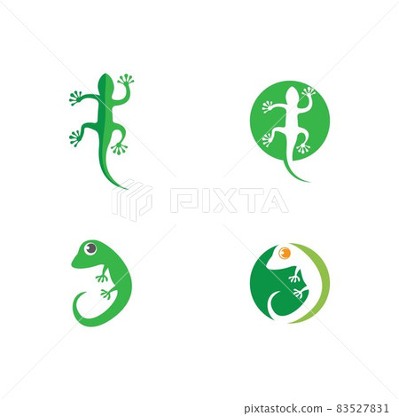 Lizard logo template vector  icon illustration 83527831