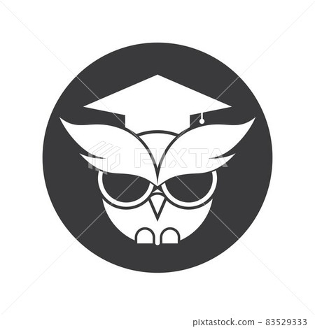 Owl education logo images illustration 83529333