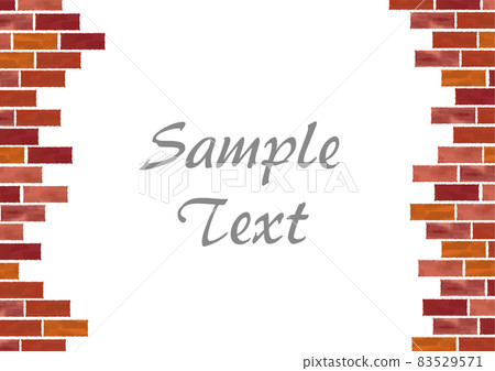 Brick frame illustration 83529571
