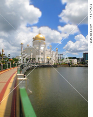 Brunei Bandar Seri Begawan Old Mosque Diorama Style Brunei Bandar Seri Begawan Old Mosque Diorama Style 83529683