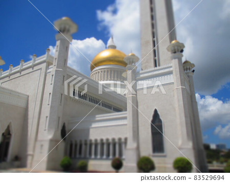 Brunei Bandar Seri Begawan Old Mosque Diorama Style 83529694