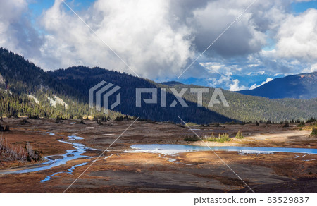 Canadian nature landscape in mountains. 83529837