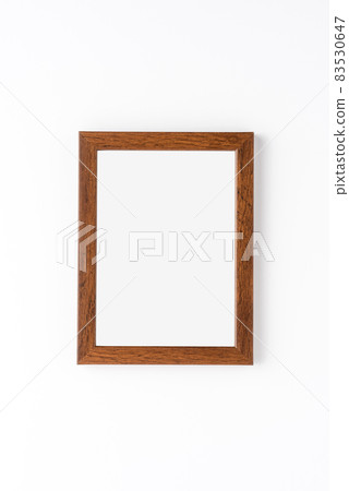 Empty picture frame on white wall. Mockup with copyspace Empty picture frame on white wall. Mockup with copyspace 83530647