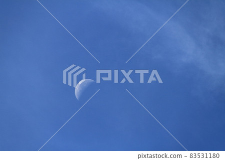 White moon (moon age 23.7) visible during the daytime White moon (moon age 23.7) White moon (moon age 23.7) visible during the daytime White moon (moon age 23.7) 83531180