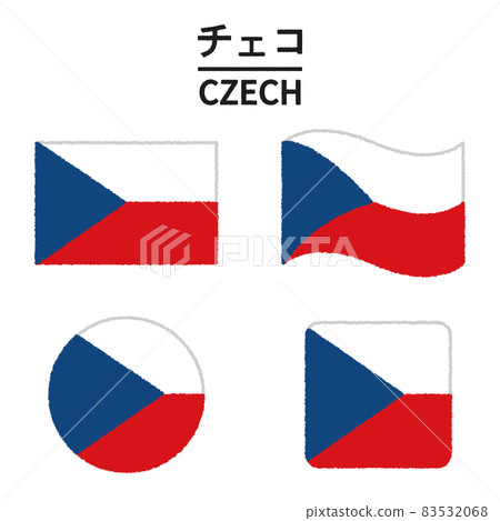 Czech flag illustration 83532068
