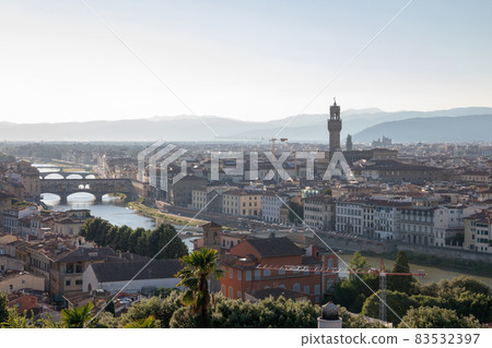 Panoramic view of Florence city from Piazzale Michelangelo Panoramic view of Florence city from Piazzale Michelangelo 83532397