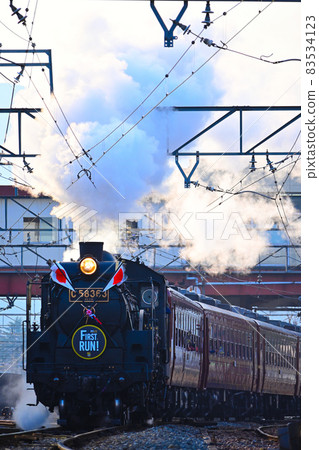 Chichibu City, Saitama Prefecture Chichibu Railway SL Paleo Express First Run Reiwa 3rd year 83534123