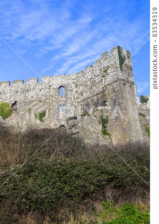 Manorbier Castle in Pembrokeshire South Wales Manorbier Castle in Pembrokeshire South Wales 83534319