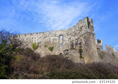Manorbier Castle in Pembrokeshire South Wales Manorbier Castle in Pembrokeshire South Wales 83534320
