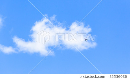 Skydiving Solo High Clouds Blue 83536086