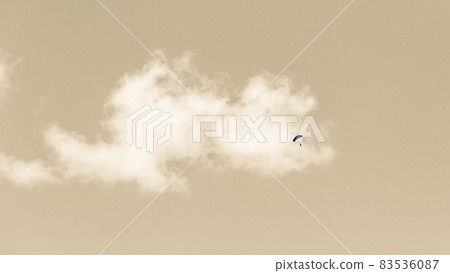 Skydiving Tandem High Clouds Sepia Skydiving Tandem High Clouds Sepia 83536087