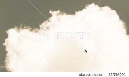 Skydiving Tandem High Clouds Sepia Skydiving Tandem High Clouds Sepia 83536091