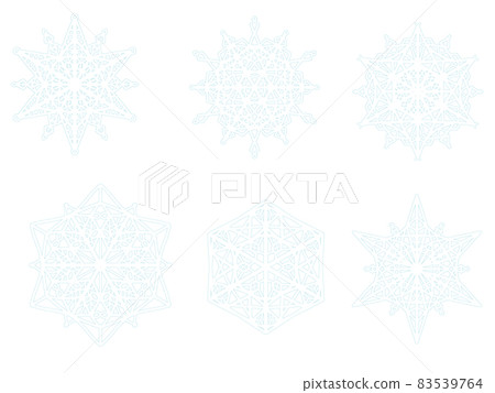 Snowflake 3 (6 types set) Snowflake 3 (6 types set) 83539764