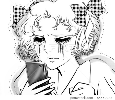 70's Shojo Manga Net A young lady with a ribbon vertical roll crying for slander 70's Shojo Manga Net A young lady with a ribbon vertical roll crying for slander 83539988