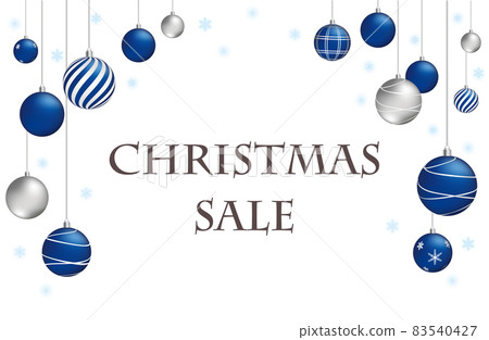 Blue Christmas ball frame 83540427