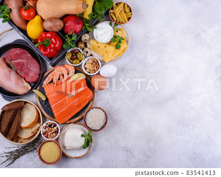 Mediterranean diet. Healthy balanced food 83541413