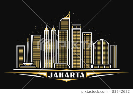 Vector illustration of Jakarta 83542622