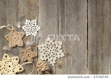 Crochet Christmas decor made of natural materials Crochet Christmas decor made of natural materials 83546549