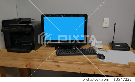 computer on the office desk computer on the office desk 83547225