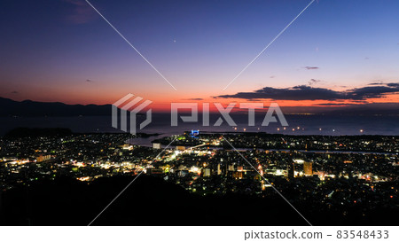 Night view from Kanukiyama Park, Numazu City, Shizuoka Prefecture 83548433