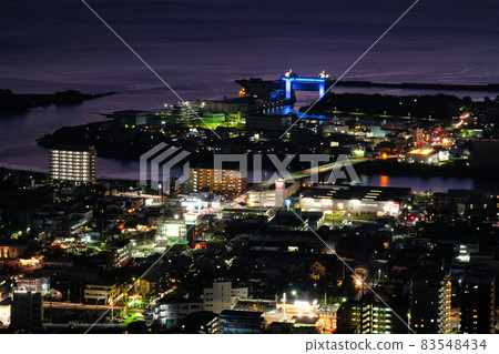 Night view of Numazu Port and city from Kanukiyama Park, Numazu City, Shizuoka Prefecture 83548434