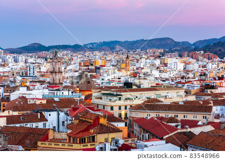 Malaga, Spain Cityscape View 83548966