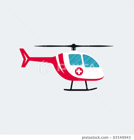 Ambulance Helicopter Cartoon Vector Design Ambulance Helicopter Cartoon Vector Design 83549943