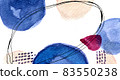 Abstract art background with Japanese wave pattern 83550238