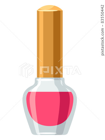 Illustration of nail polish. Make up item. Beauty and fashion image. 83550442