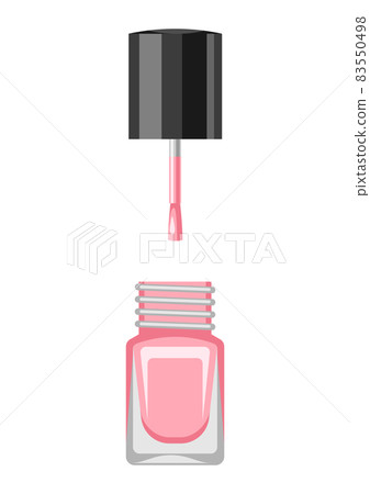 Illustration of nail polish. Make up item. Beauty and fashion image. 83550498