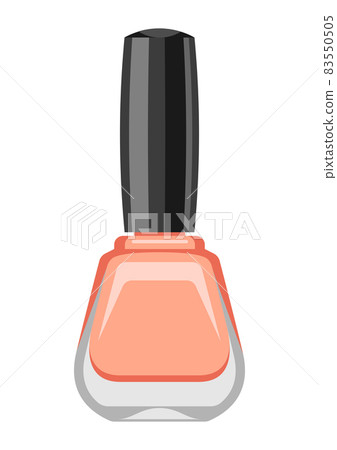 Illustration of nail polish. Make up item. Beauty and fashion image. 83550505